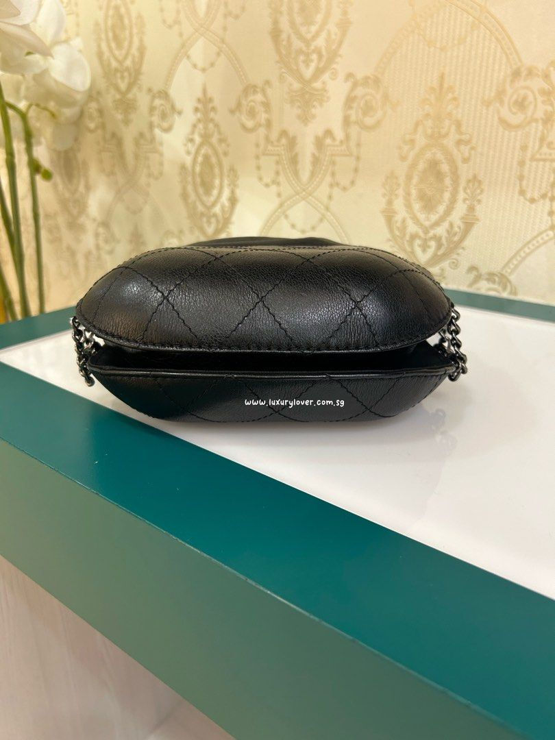 Thumbnail: #24 LNIB Chanel Gabrielle Drawstring Bag Black Calf 3HW