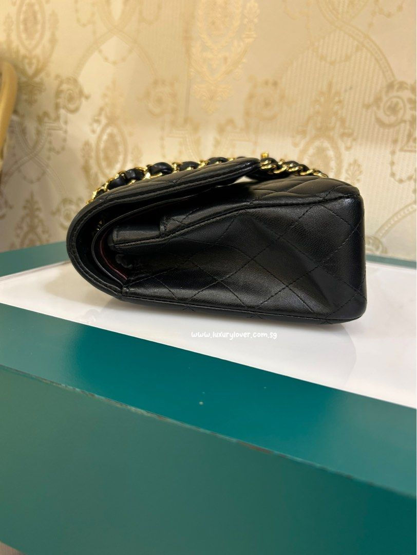 Thumbnail: Chanel Classic Double Flap Medium Black Lamb GHW(Cash S$6,780)