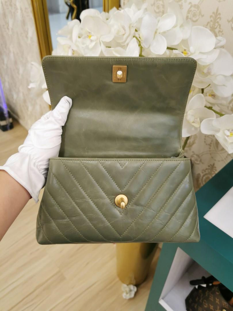 Thumbnail: #25 Chanel Coco Handle Mini/Small Distressed Calf Lizard Handle