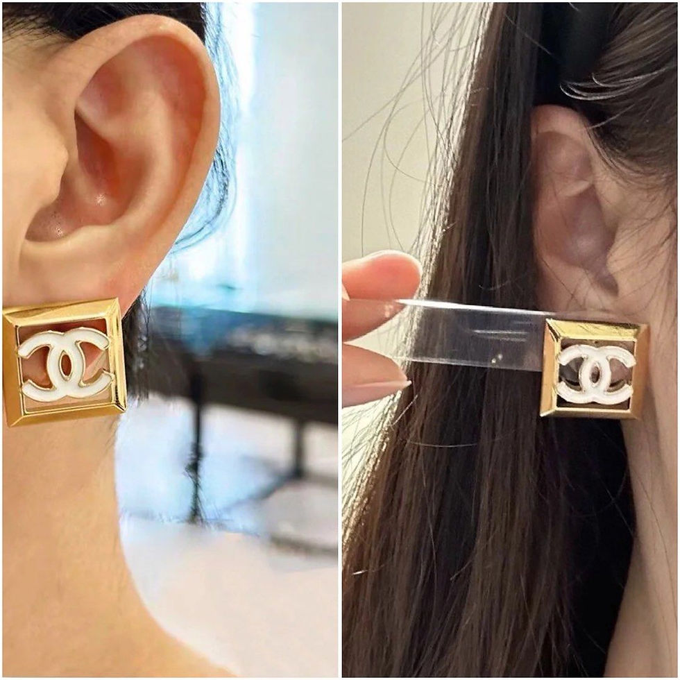 Thumbnail: BNIB Chanel 24A Stud Earrings