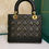 Thumbnail: Brand New Lady Dior Medium Black Lamb GHW