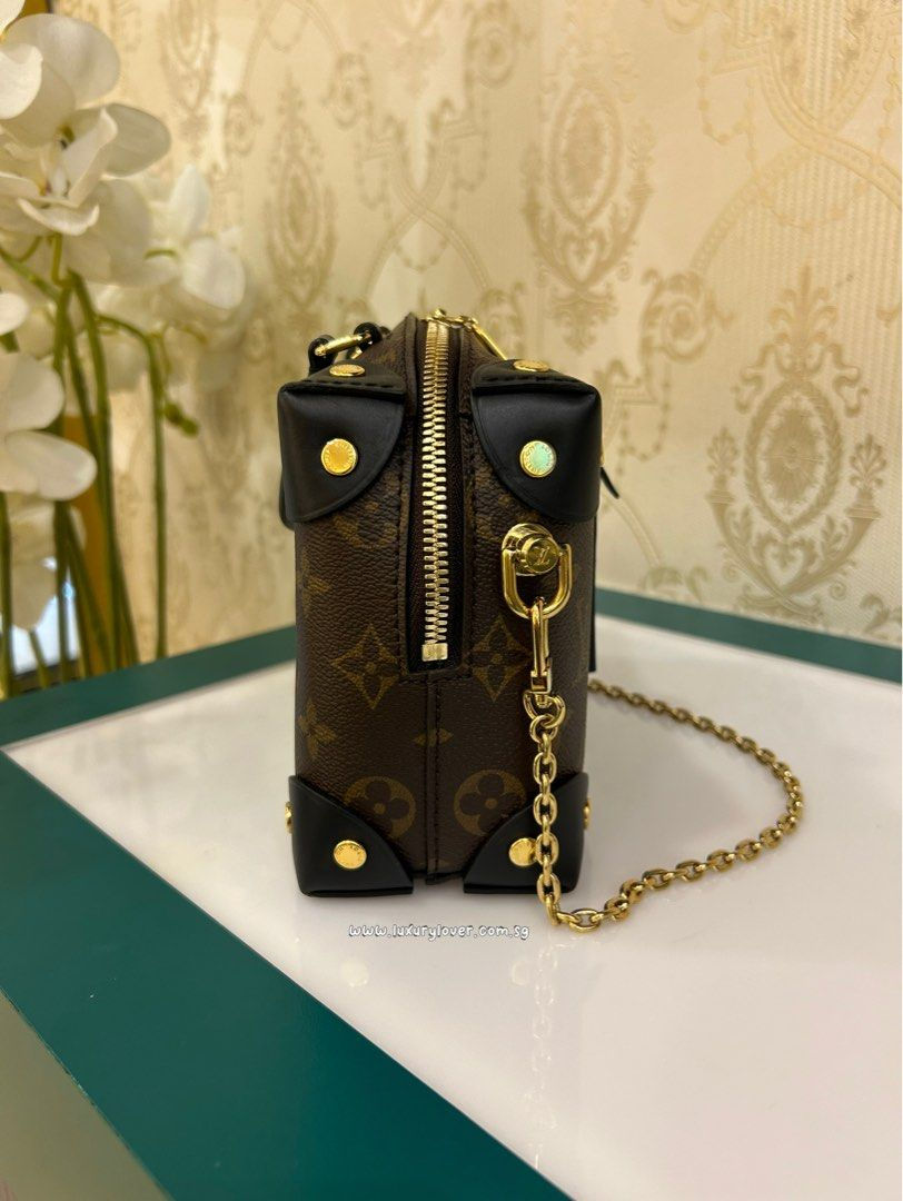 Thumbnail: LNIB LV Louis Vuitton Petite Malle Souple Monogram Canvas Black