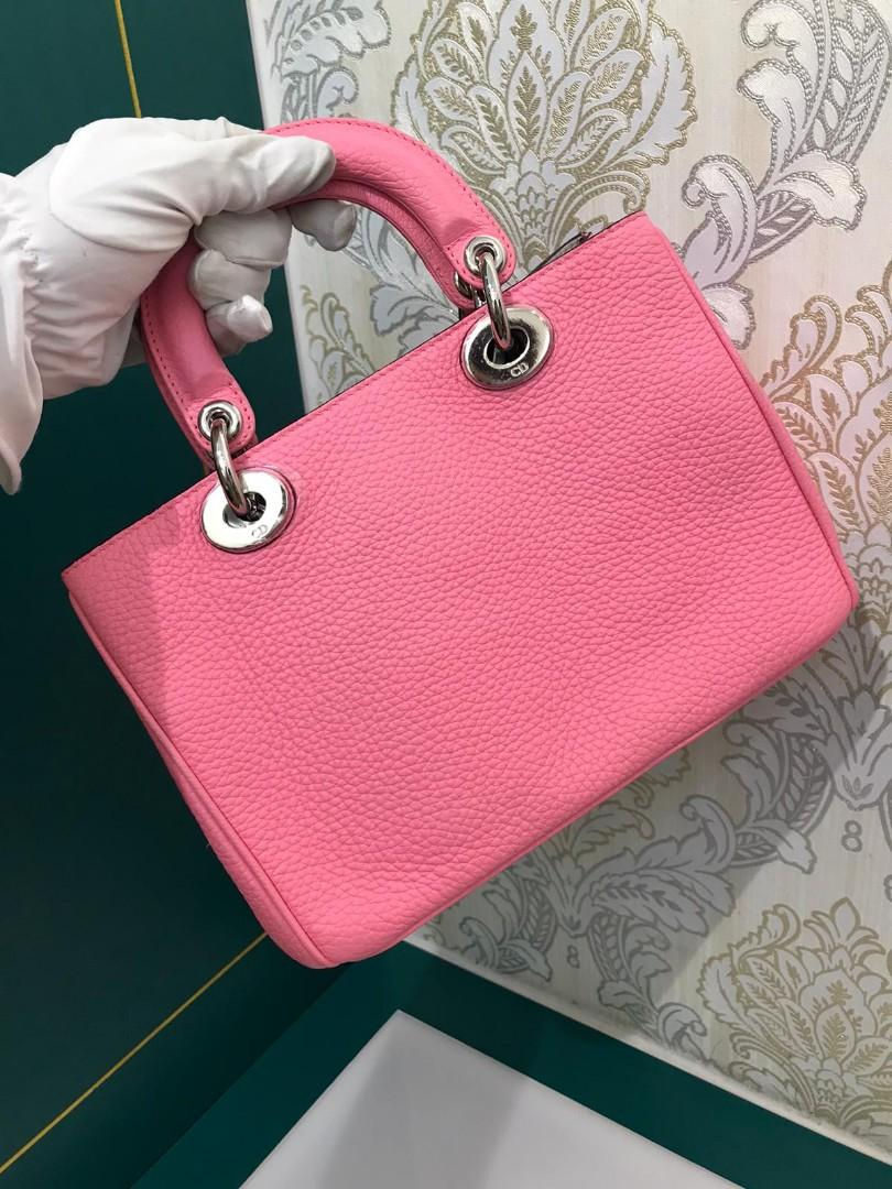 Thumbnail: like new Dior Diorissimo Vip bag Pink S Grained Calf SHW