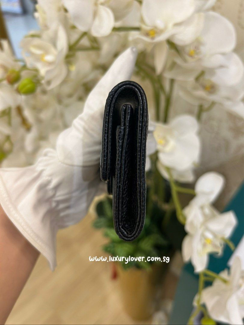 Thumbnail: #25 LNIB Chanel Classic Card Holder Black Caviar SHW