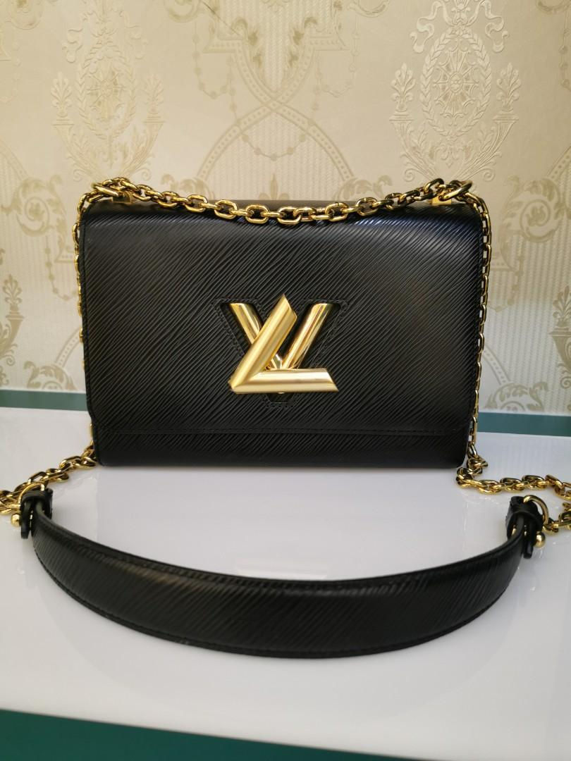 Thumbnail: Brand New LV Twist MM Black EPI GHW