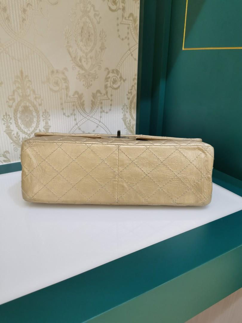 Thumbnail: #14 LNIB Chanel Reissue 2.55 226 Gold/Beige RHW