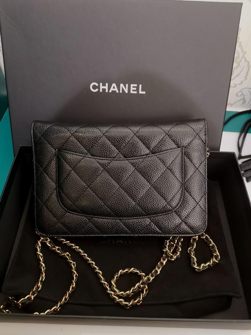 Thumbnail: #20 LNIB Chanel WOC Black Caviar with GHW