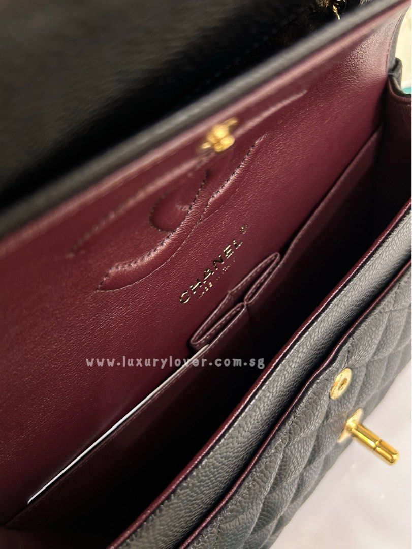 Thumbnail: #28 BNIB Chanel Classic Double Flap Medium Black Caviar GHW