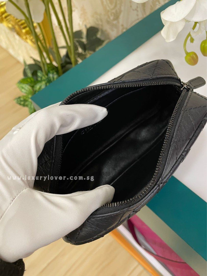 Thumbnail: #26 LNIB Chanel Camera Case Black aged Calf BHW