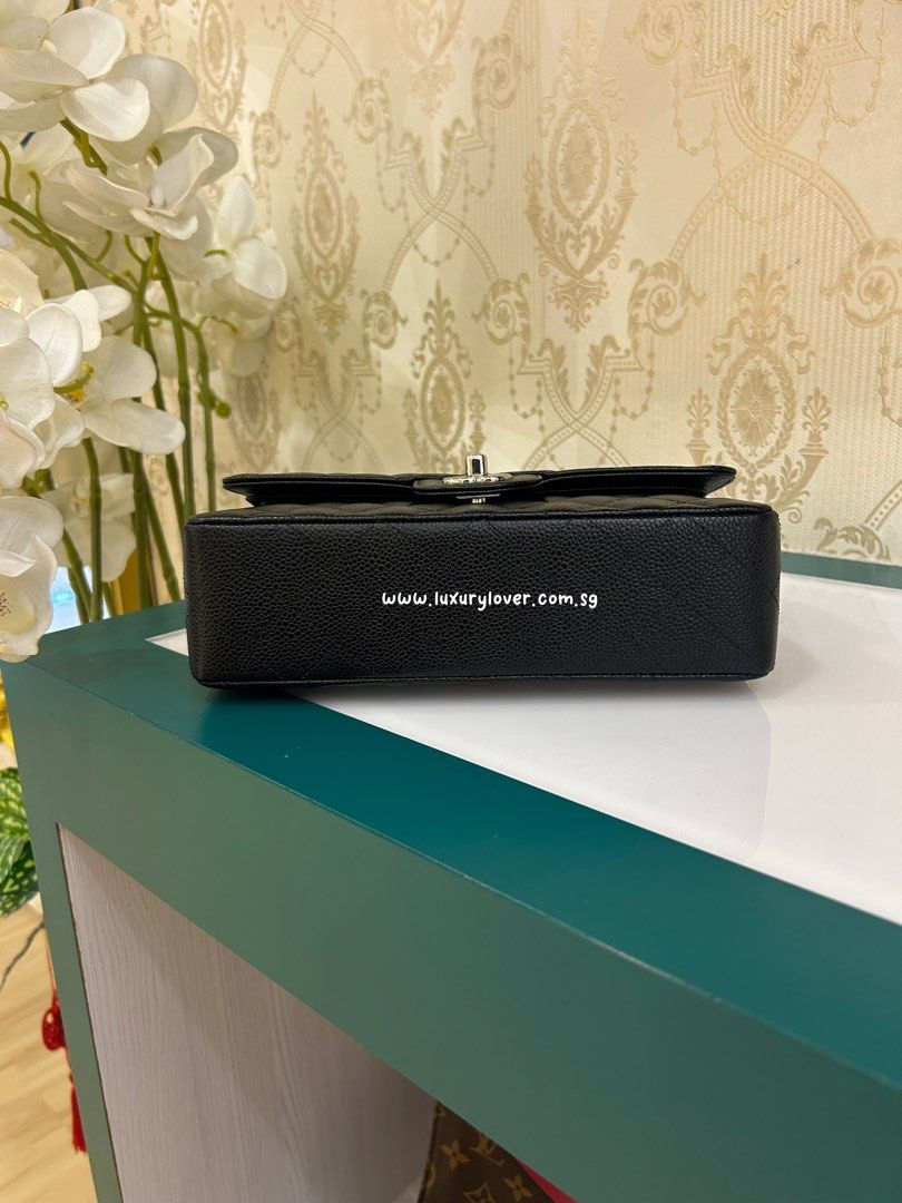 Thumbnail: BNIB Chanel Small Classic Double Flap Black Caviar SHW