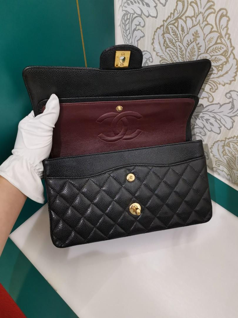 Thumbnail: #19 LNIB Chanel Medium Classic Double Flap Black Caviar with GHW