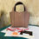 Thumbnail: BNIB Moynat Duo BB Desert Rose/Medoc Blush Leather