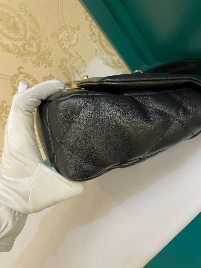 Thumbnail: #30 LNIB Chanel 19 Bag Small Black Lamb GHW