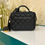 Thumbnail: #25 Chanel Vanity Case Small Top Handle Black Caviar GHW