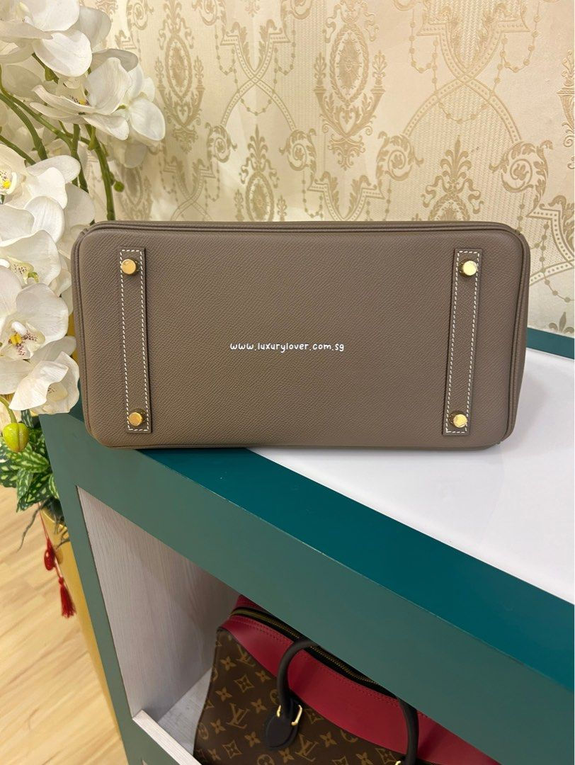 Thumbnail: Like New Hermes Birkin 30 B30 Etoupe Epsom GHW