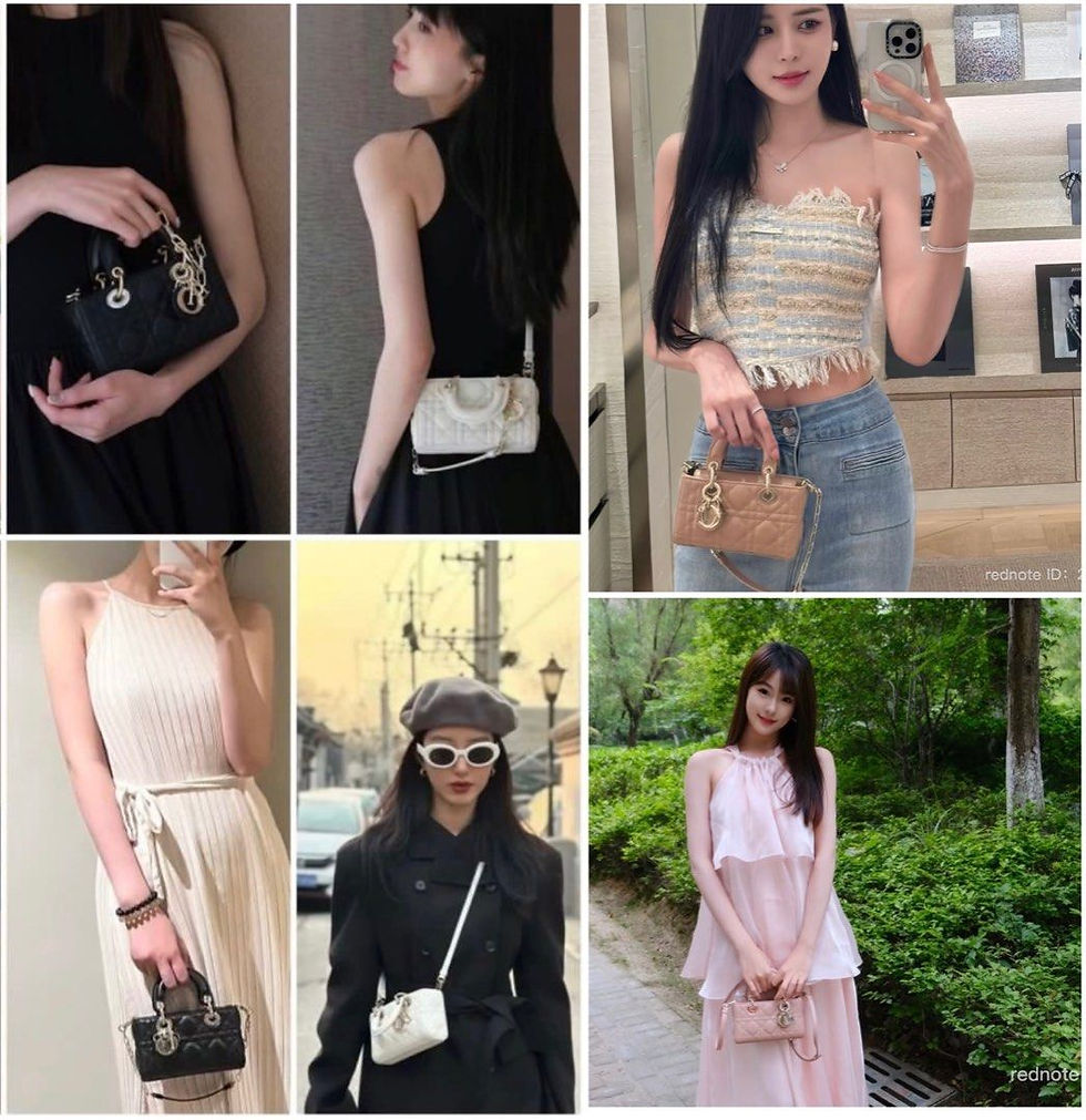 Thumbnail: Dior D Joy Micro Rose Des Vents Lamb LGHW(Cash S$3,980)