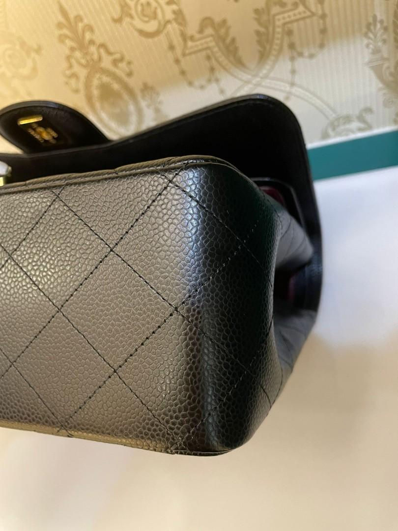 Thumbnail: #20 LNIB Chanel Jumbo Classic Double Flap Black Caviar GHW