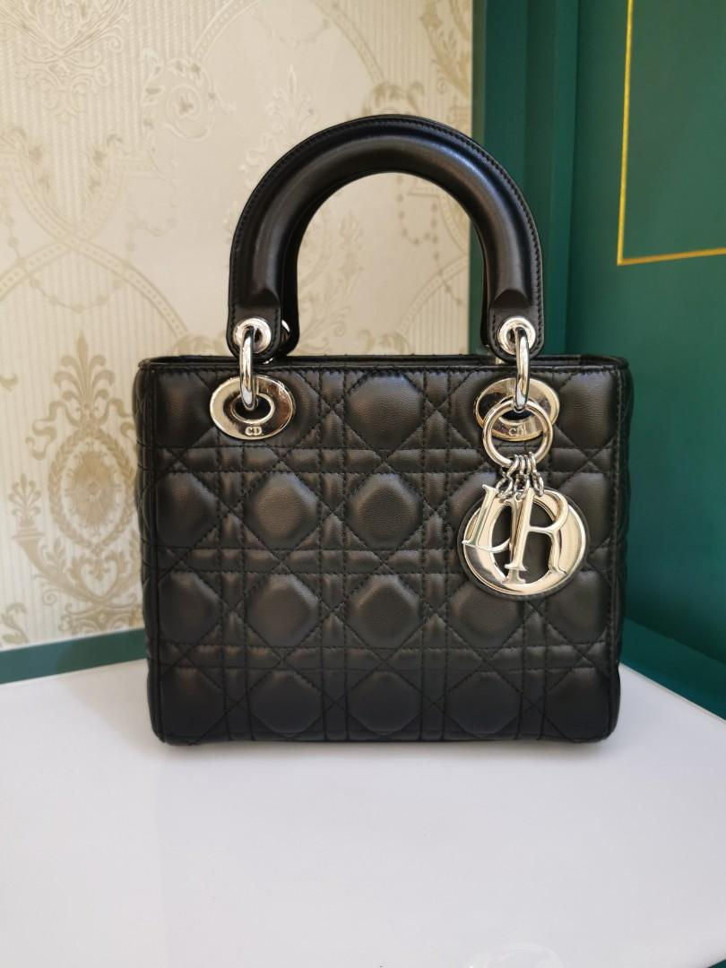 Thumbnail: LNIB Lady Dior My ABCDior Black Lamb SHW