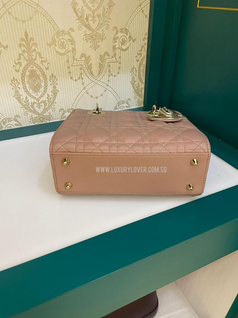 Thumbnail: BNIB Dior Lady Dior Small My ABC Dior Blush Lamb Light GHW