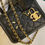 Thumbnail: #25 Like New Chanel Vanity Case Small Black Caviar GHW