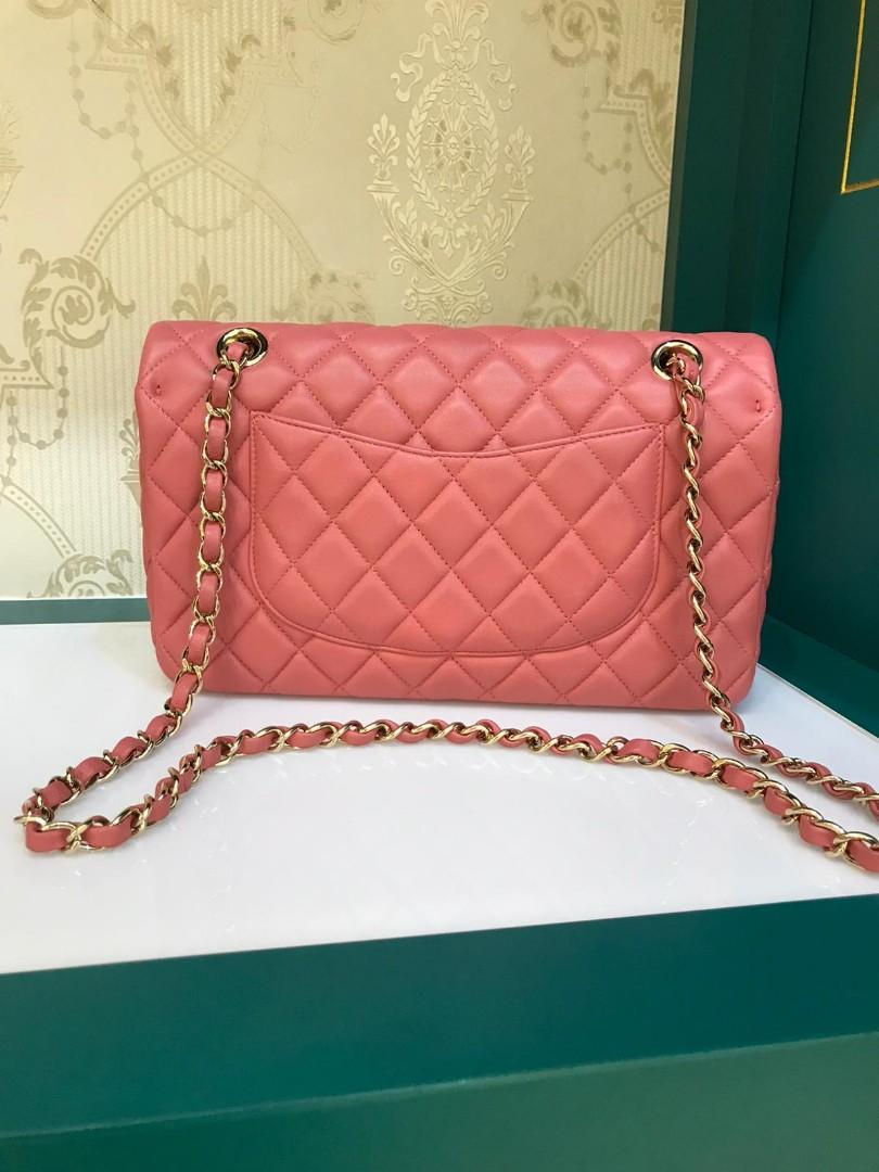 Thumbnail: #19 LNIB Chanel Valentine Crystal Hearts Flap Medium Limited Pink