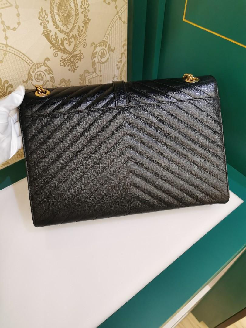 Thumbnail: YSL Envelope Large Bag Calf Black GHW
