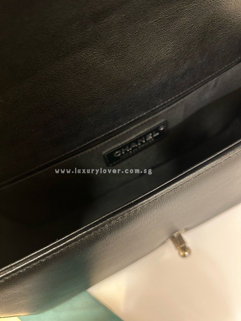 Thumbnail: #26 LNIB Chanel Boy Old Medium Black Calf RHW