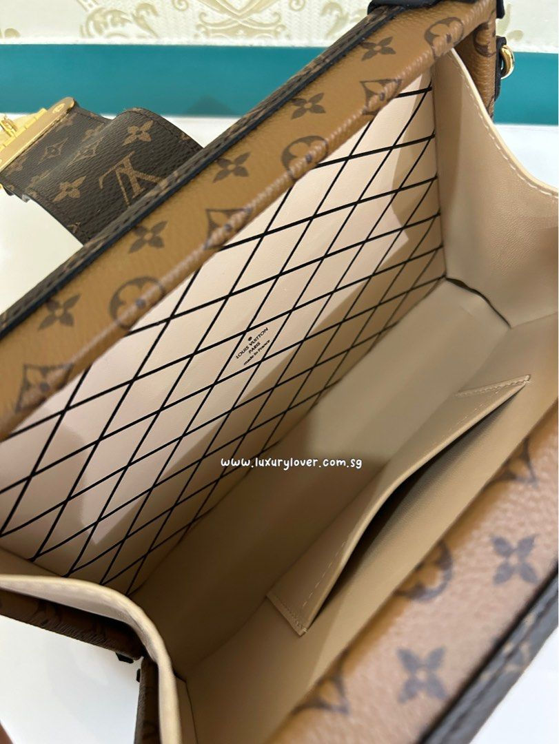 Thumbnail: LNIB LV Louis Vuitton Petite Malle Monogram Reverse GHW