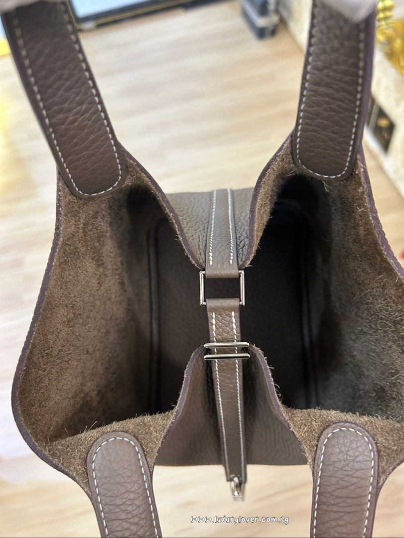 Thumbnail: LNIB Hermes Picotin 18 Etoupe Clemence PHW