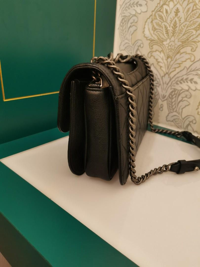 Thumbnail: #21 Like New Chanel Perfect Edge Black Calfskin with RHW