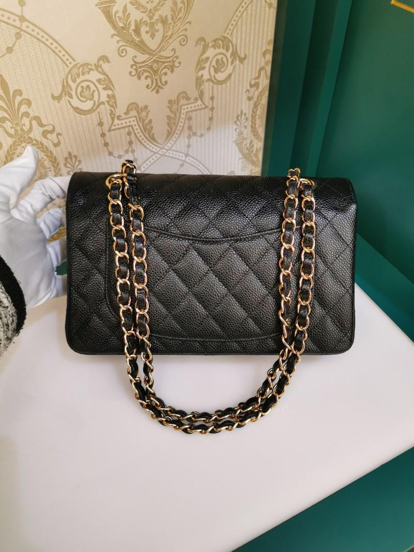 Thumbnail: #29 BNIB Chanel Classic Double Flap Small Black Caviar GHW