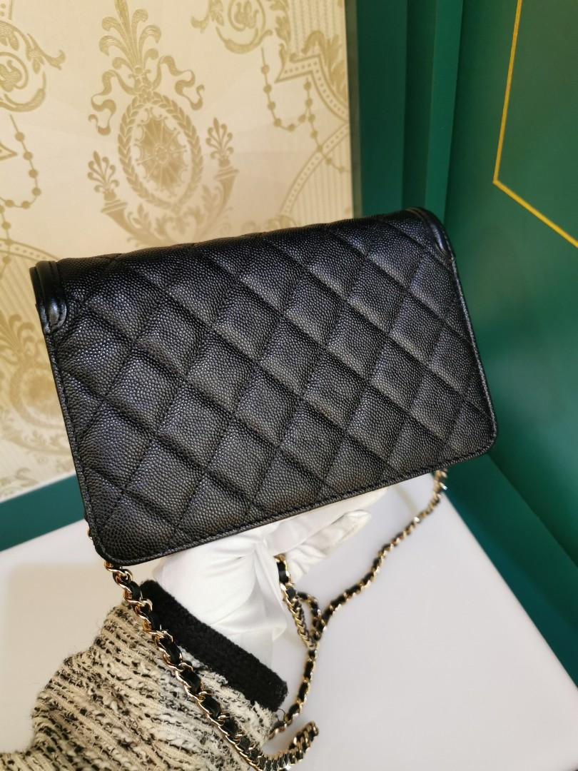Thumbnail: #29 Like New Chanel WOC Black Caviar GHW