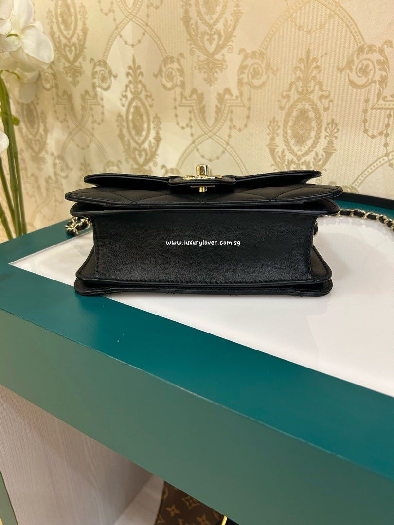 Thumbnail: LNIB Chanel Coco Lady Top Handle Small Black Calf LGHW