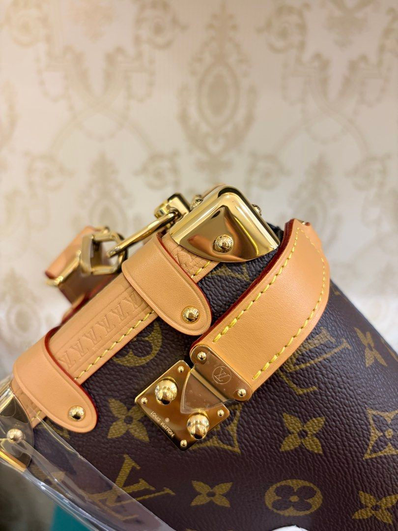 Thumbnail: LV Louis Vuitton Side Trunk PM Monogram Canvas Gold Hardware