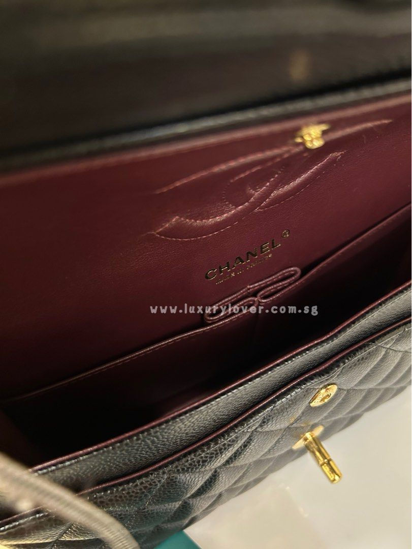 Thumbnail: #24 LNIB Chanel Classic Double Flap Medium Black Caviar GHW