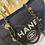 Thumbnail: #17 Chanel Deauville Tote Large Shopping Bag Navy Denim GHW