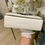 Thumbnail: Like New Dior Montaigne 30 Box with Top Handle White Lamb Gunmetal