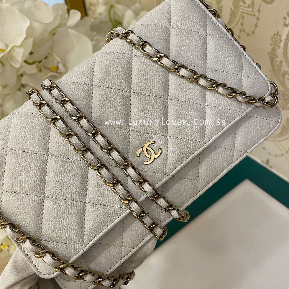 Thumbnail: LNIB Chanel Classic WOC White Caviar LGHW