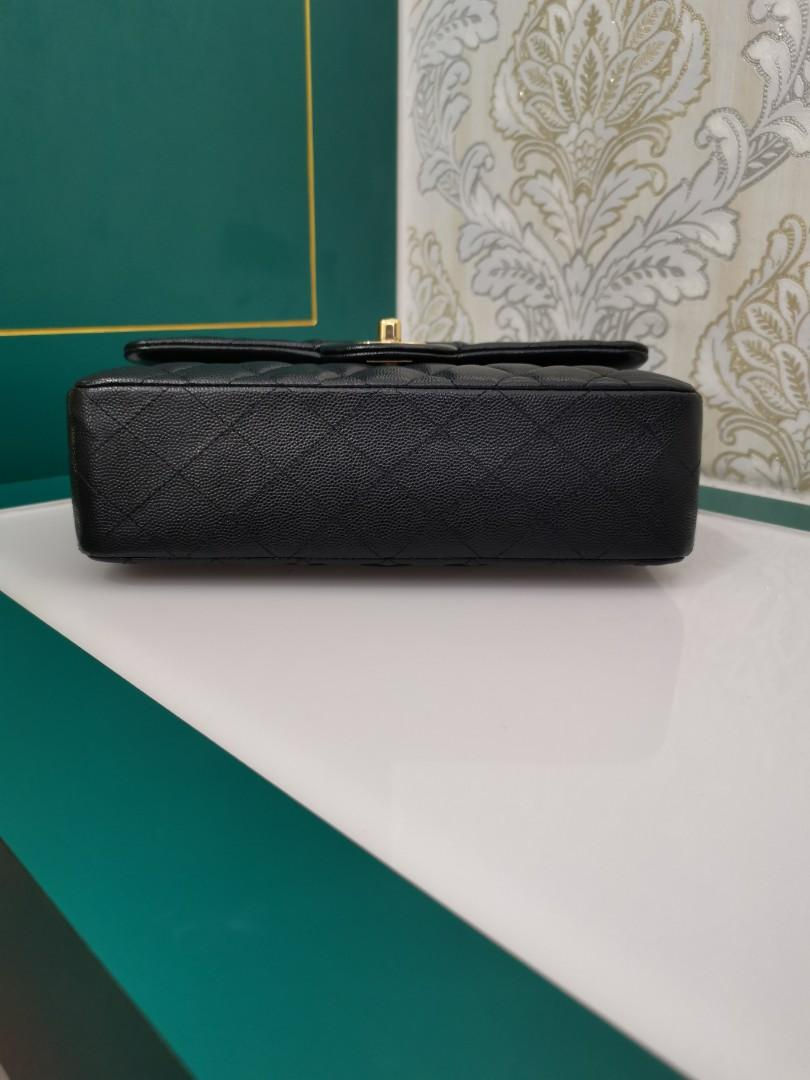 Thumbnail: #28 LNIB Chanel Small Classic Flap Navy Blue Shiny Caviar with GHW