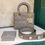 Thumbnail: Brand New Lady Dior Small My ABCDior Grey Lamb light GHW