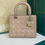 Thumbnail: Brand New Lady Dior Medium Dusty Pink / Greyish Pink Lamb SHW