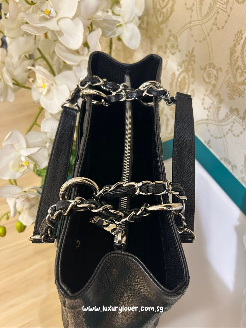 Thumbnail: #16 LNIB Chanel GST Black Caviar SHW