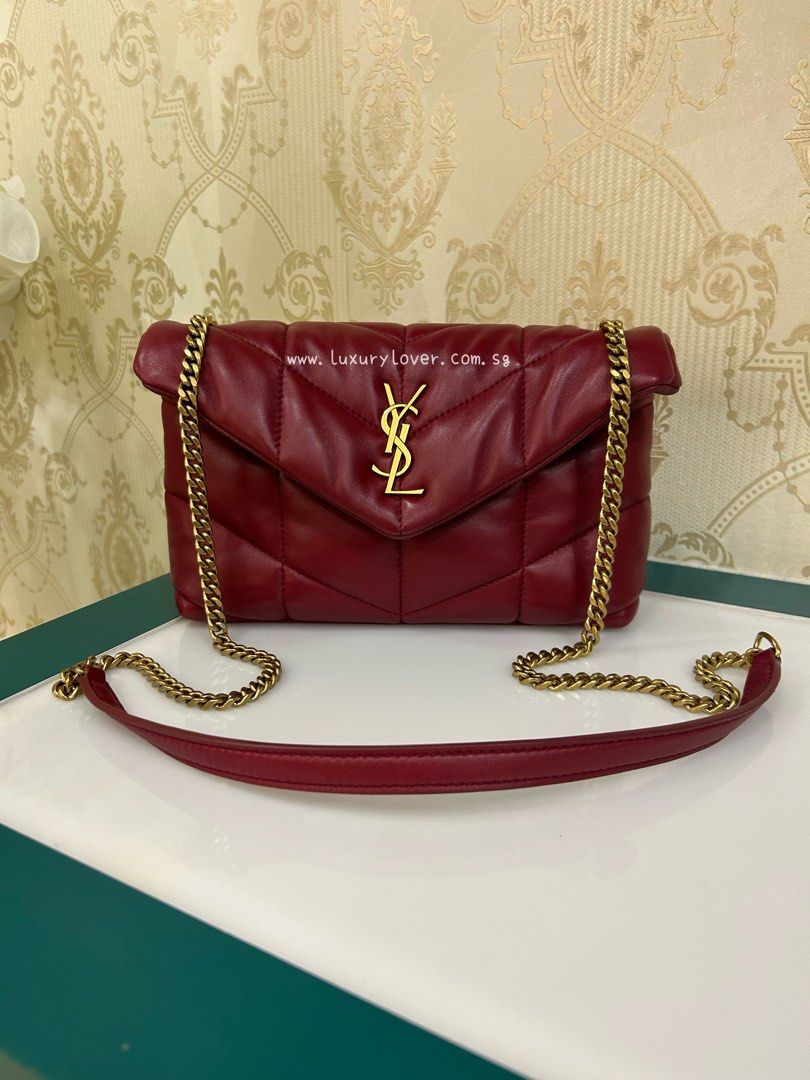 Thumbnail: YSL Saint Laurent Loulou Toy Puffer Red Lambskin GHW