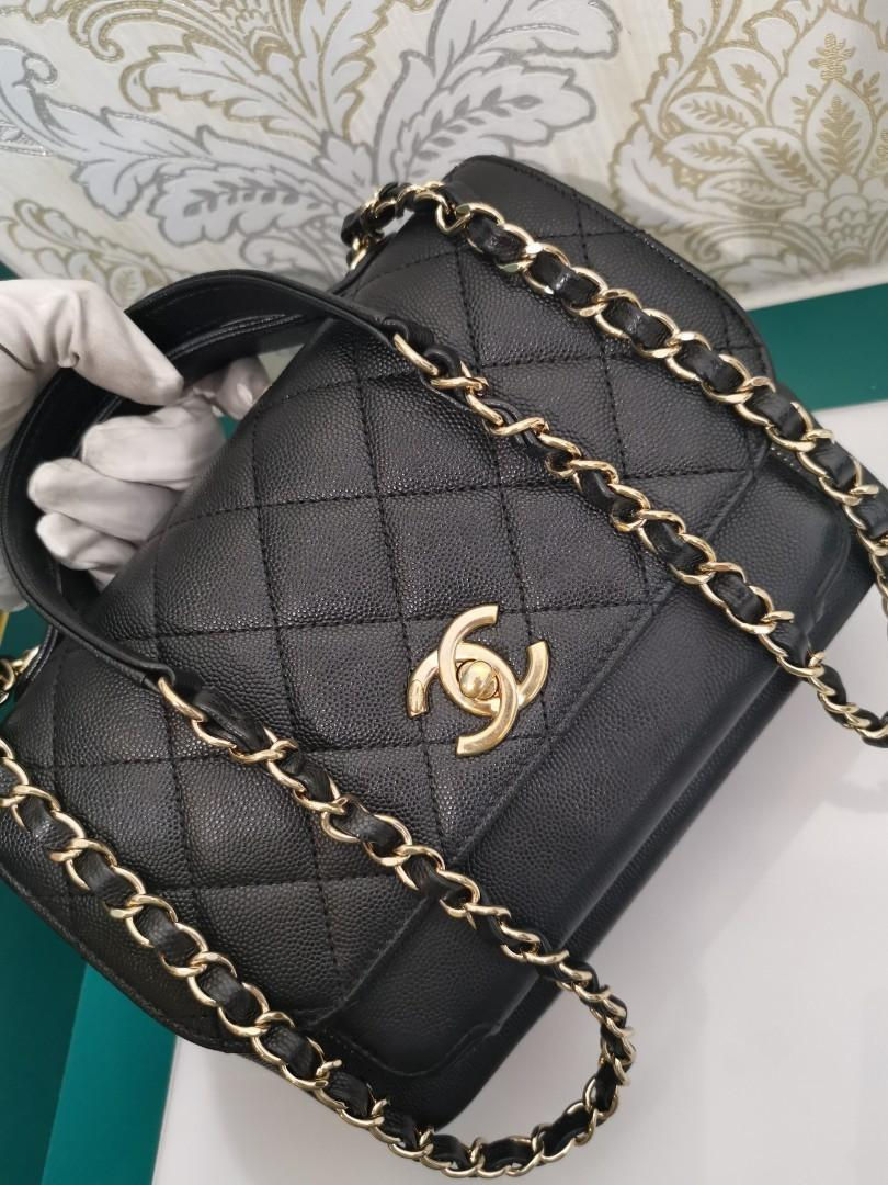 Thumbnail: #25 LNIB Chanel Business Affinity Flap Medium Caviar Black light GHW