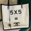Thumbnail: #20 Chanel 5 x 5 Bag Small Shopping Tote White