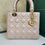 Thumbnail: LNIB Lady Dior Medium My Lotus Pearly Pink Lamb Light GHW