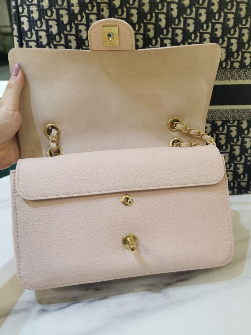 Thumbnail: Chanel Classic Double Flap Medium Sakura Pink Caviar GHW (Cash S$6,380)