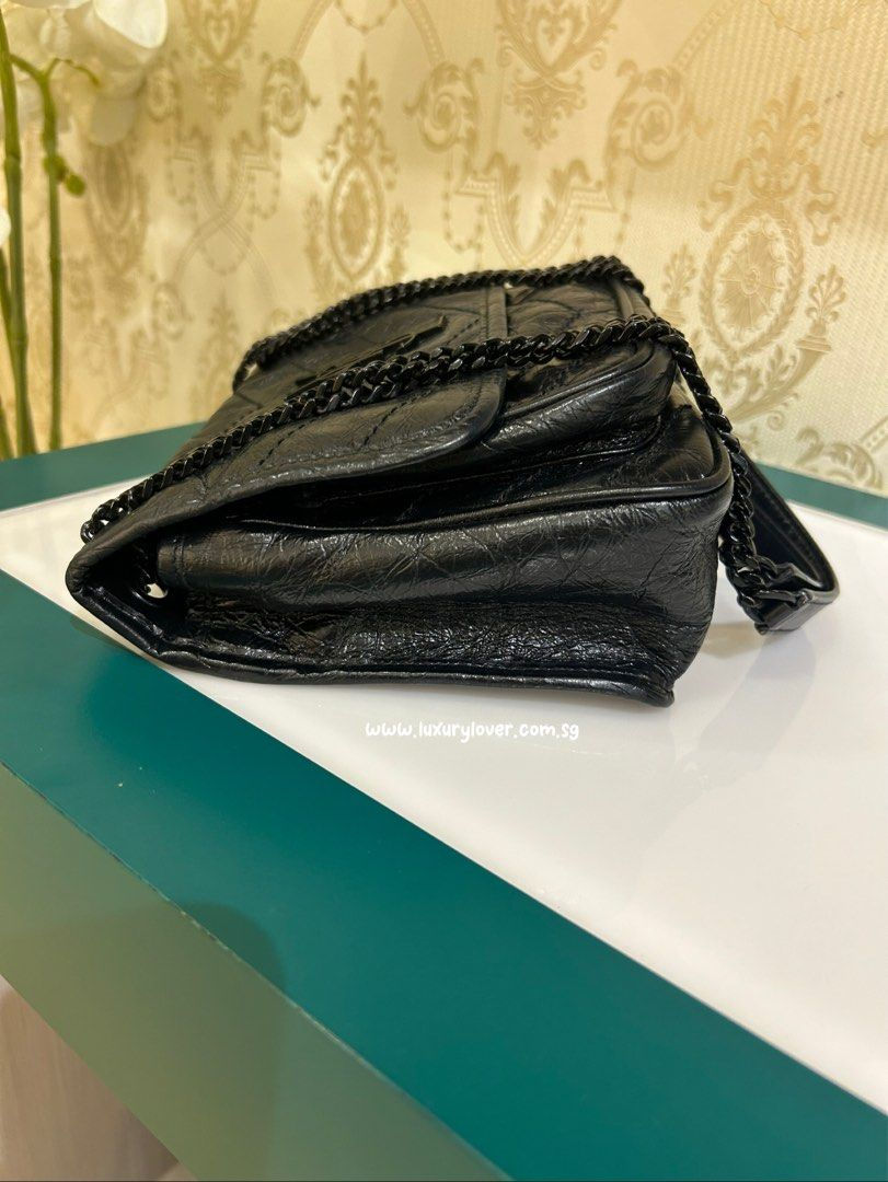 Thumbnail: Like New YSL Niki Baby in Vintage Calf Black BHW