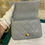 Thumbnail: LNIB Chanel 24P Sweet Heart Mini Flap Grey Caviar GHW(Cash S$6,990)