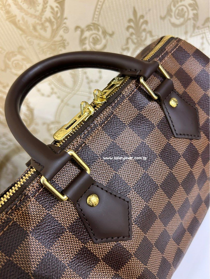 Thumbnail: LV Louis Vuitton Speedy Bandouliere 25 Damier Ebene GHW